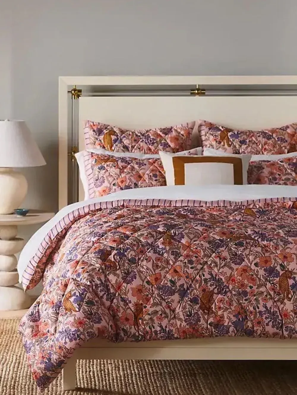 New Anthropologie MAEVE Organic Sateen Adelaide Quilt King Size